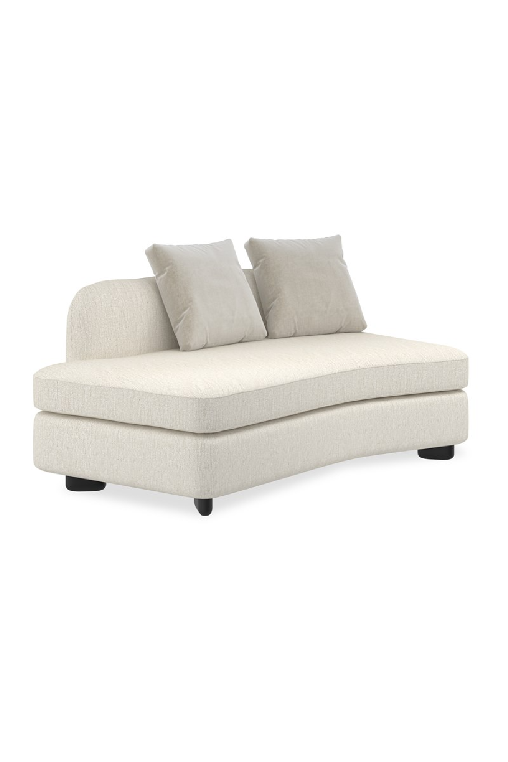 Ivory Linen Sectional Chair | Caracole Lumi | Caracole.eu.com