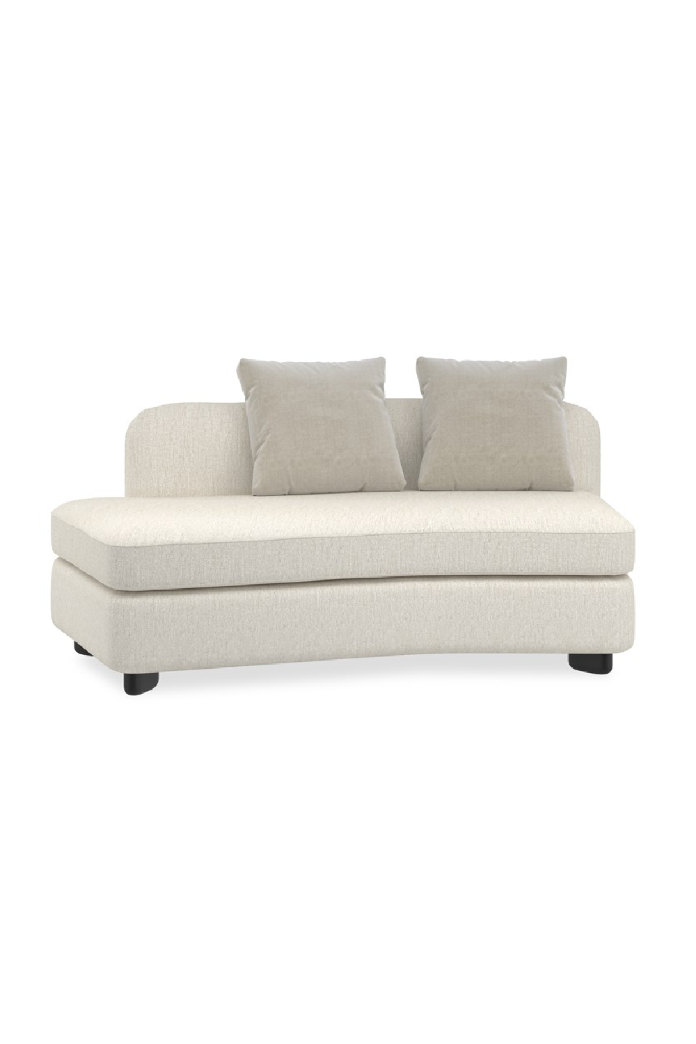Ivory Linen Sectional Chair | Caracole Lumi | Caracole.eu.com