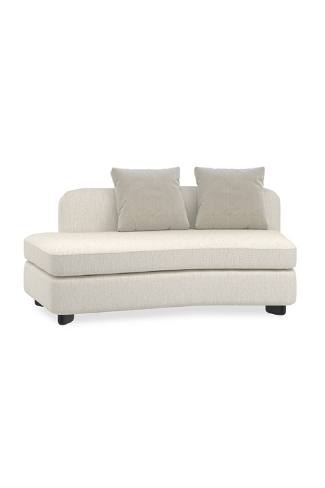 Ivory Linen Sectional Chair | Caracole Lumi | Caracole.eu.com