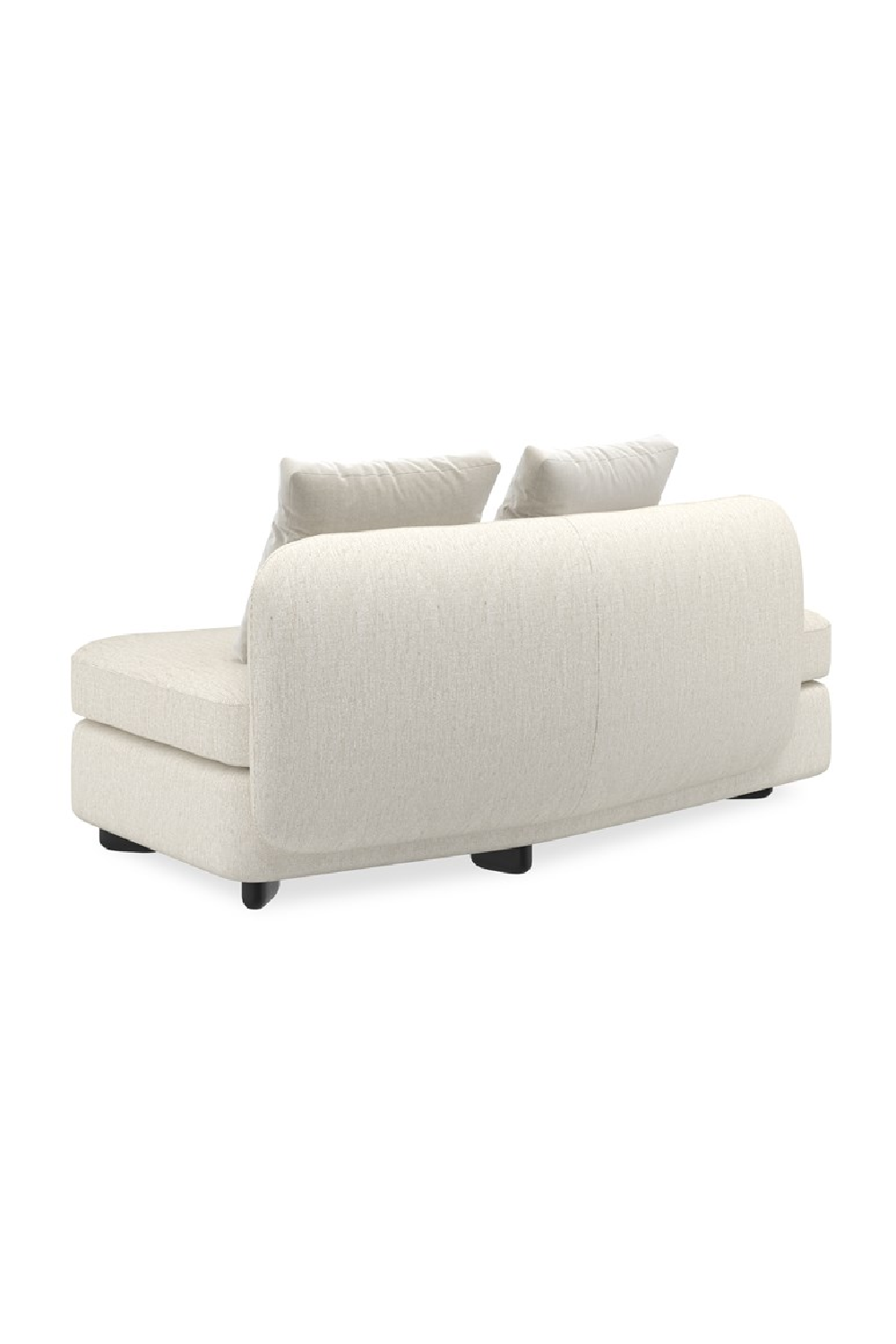 Ivory Linen Sectional Chair | Caracole Lumi | Caracole.eu.com