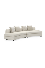 Ivory Linen Sectional Chair | Caracole Lumi | Caracole.eu.com