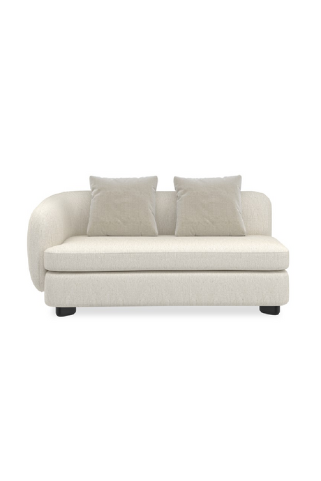 Ivory Linen Sectional Chair | Caracole Lumi | Caracole.eu.com