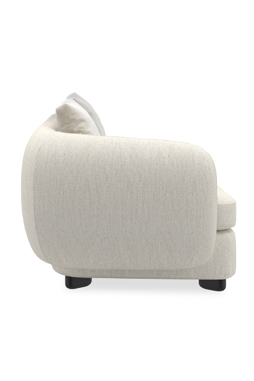 Ivory Linen Sectional Chair | Caracole Lumi | Caracole.eu.com