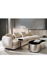 Ivory Linen Sectional Chair | Caracole Lumi | Caracole.eu.com