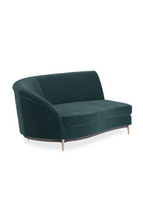 Green Velvet Sectional Sofa | Caracole Three's Company | Caracole.eu.com