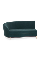 Green Velvet Sectional Sofa | Caracole Three's Company | Caracole.eu.com