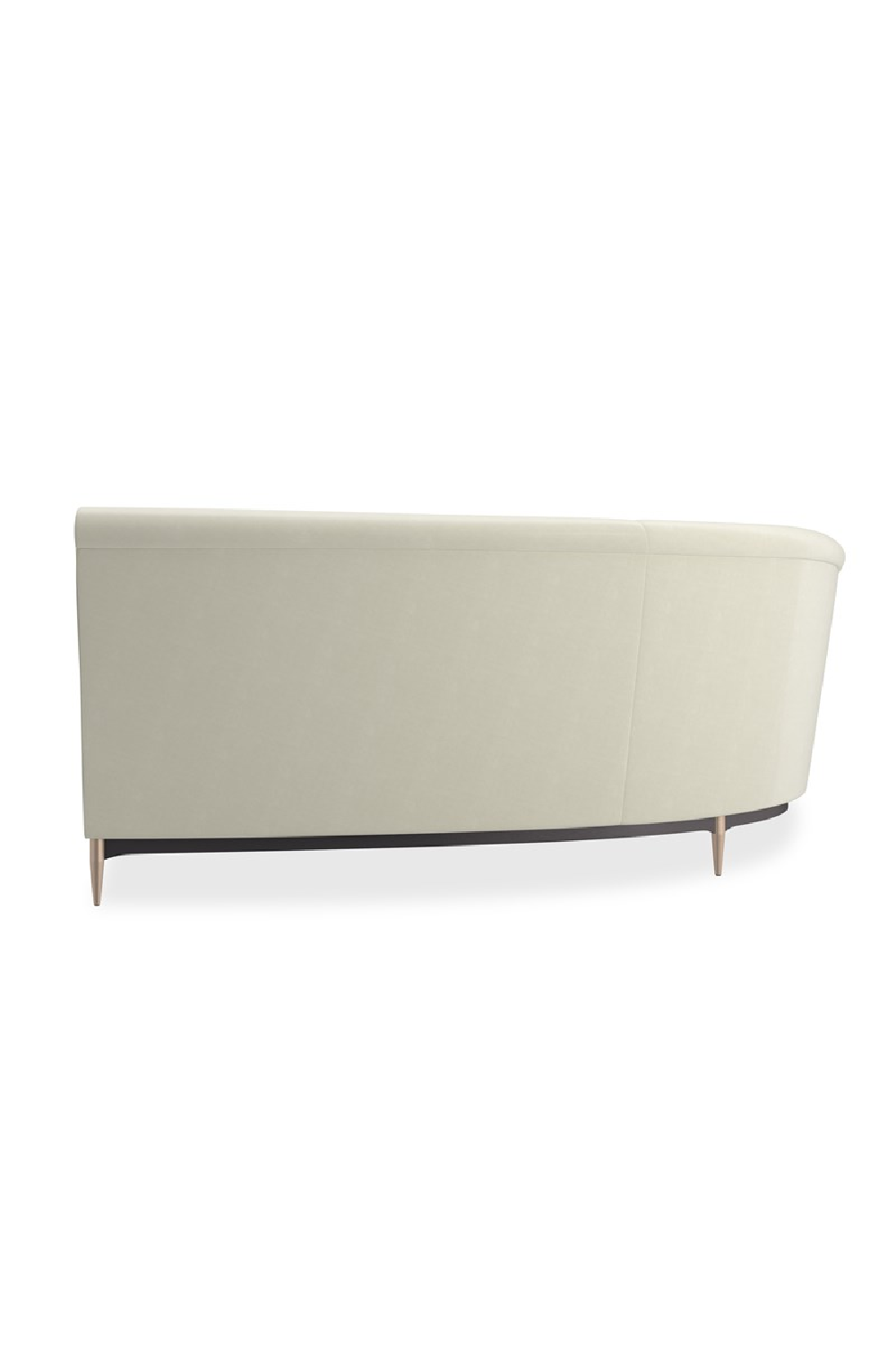 White Velvet Sectional Sofa | Caracole Three's Company | Caracole.eu.com