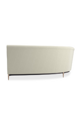White Velvet Sectional Sofa | Caracole Three's Company | Caracole.eu.com