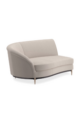 Beige Velvet Sectional Sofa | Caracole Three's Company | Caracole.eu.com