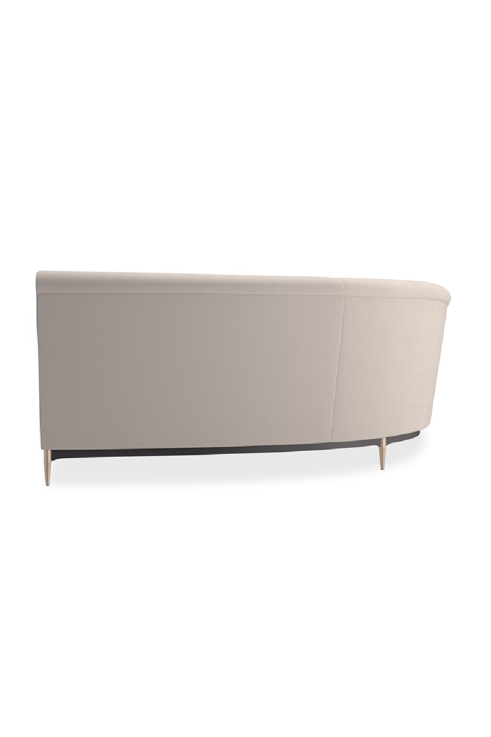 Beige Velvet Sectional Sofa | Caracole Three's Company | Caracole.eu.com