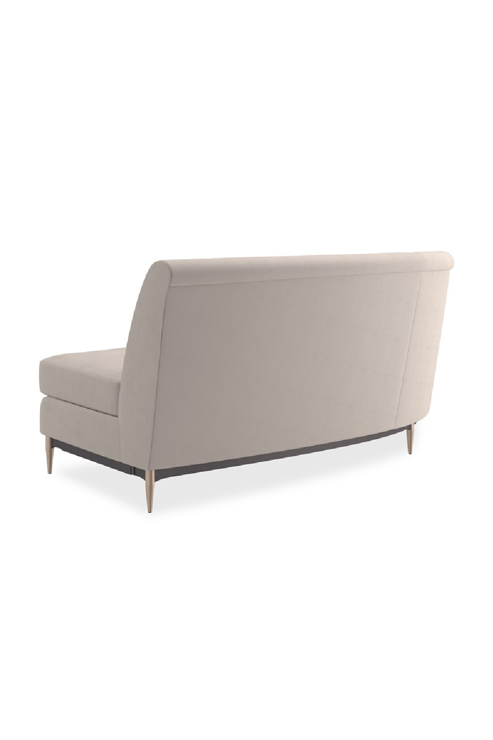 Beige Velvet Sectional Sofa | Caracole Three's Company | Caracole.eu.com