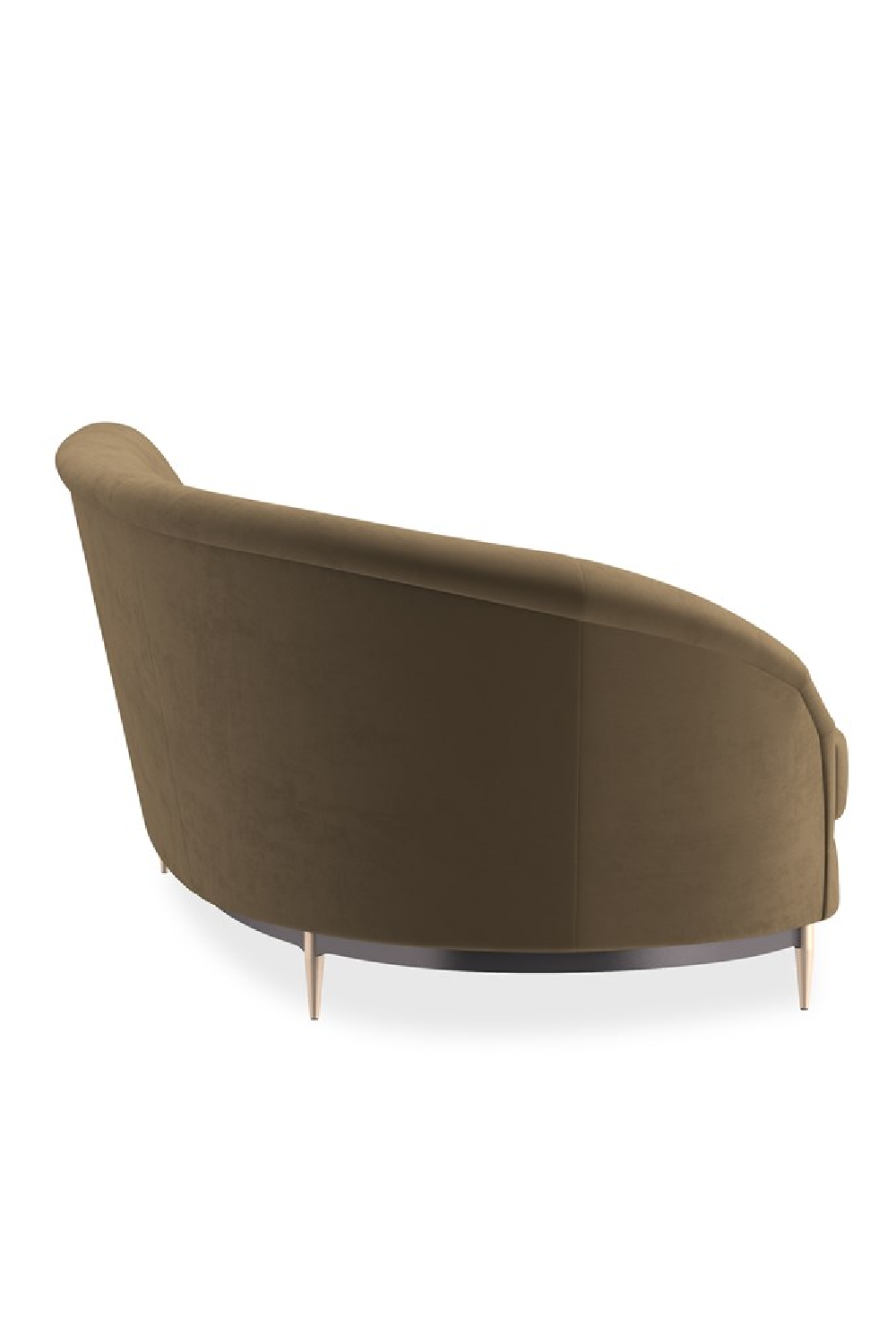 Brown Velvet Sectional Sofa | Caracole Three's Company | Caracole.eu.com