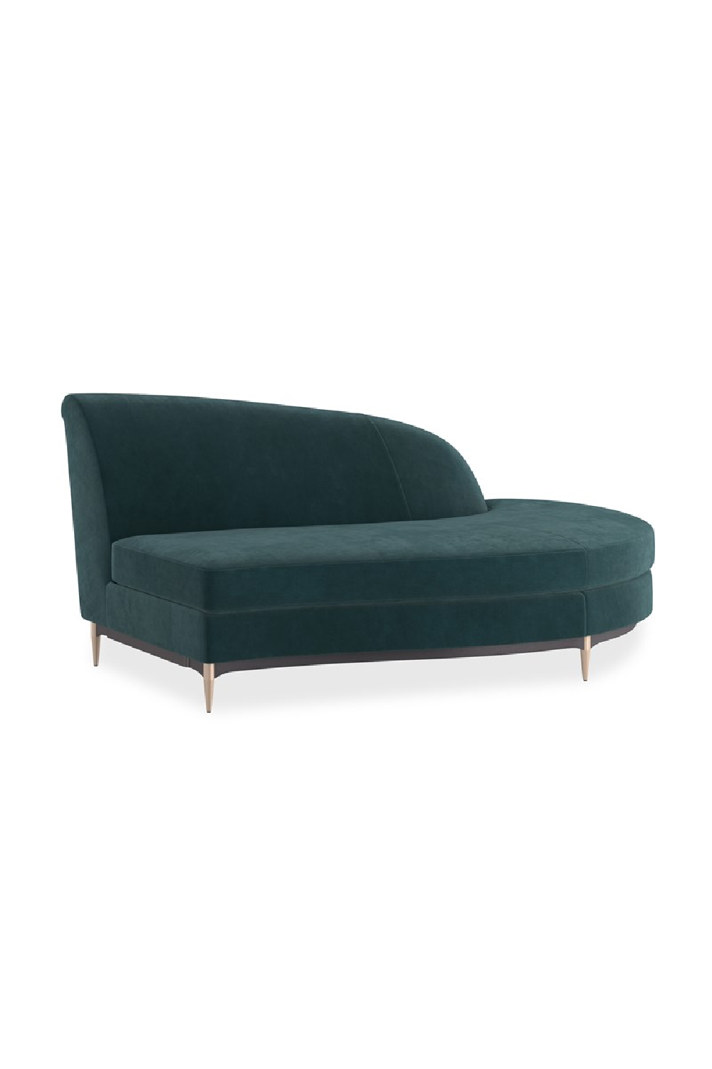Green Velvet Sectional Sofa | Caracole Three's Company | Caracole.eu.com