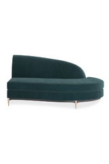 Green Velvet Sectional Sofa | Caracole Three's Company | Caracole.eu.com