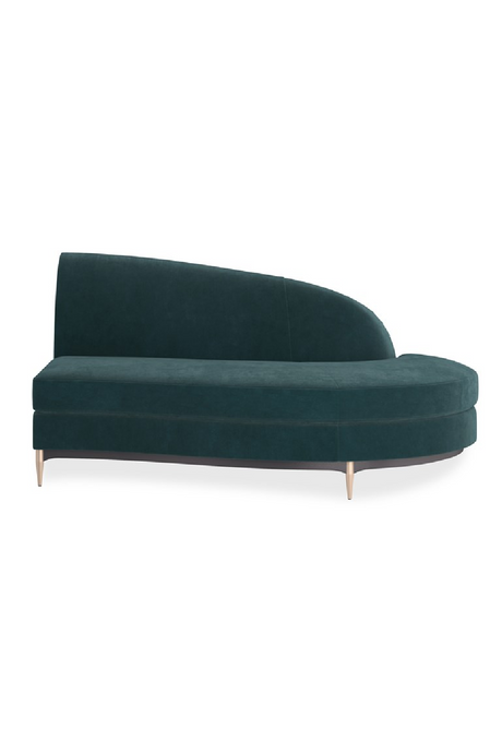 Green Velvet Sectional Sofa | Caracole Three's Company | Caracole.eu.com