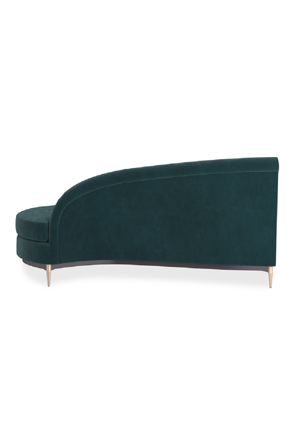 Green Velvet Sectional Sofa | Caracole Three's Company | Caracole.eu.com