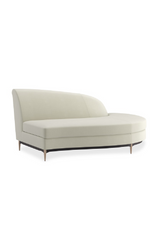 White Velvet Sectional Sofa | Caracole Three's Company | Caracole.eu.com