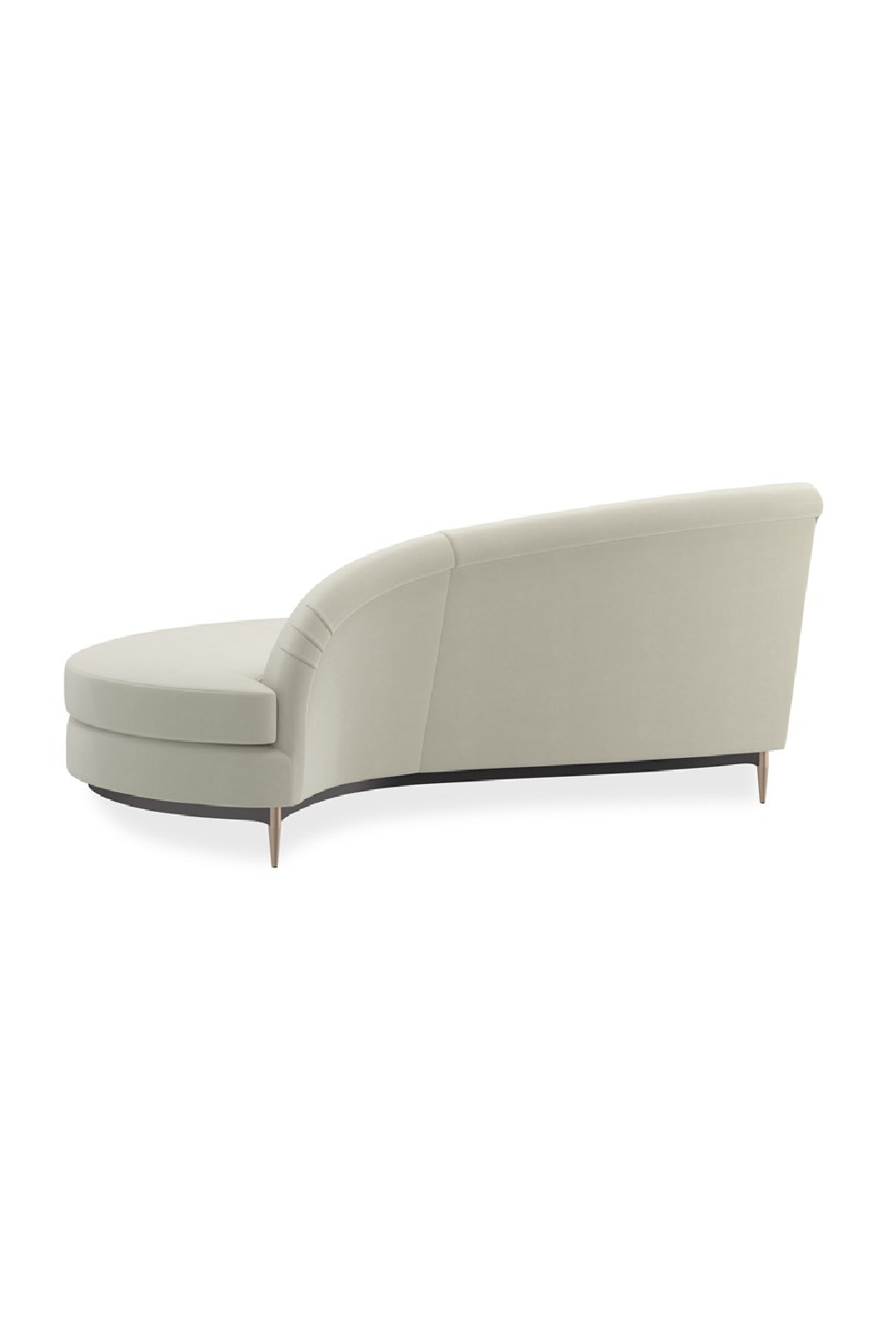 White Velvet Sectional Sofa | Caracole Three's Company | Caracole.eu.com