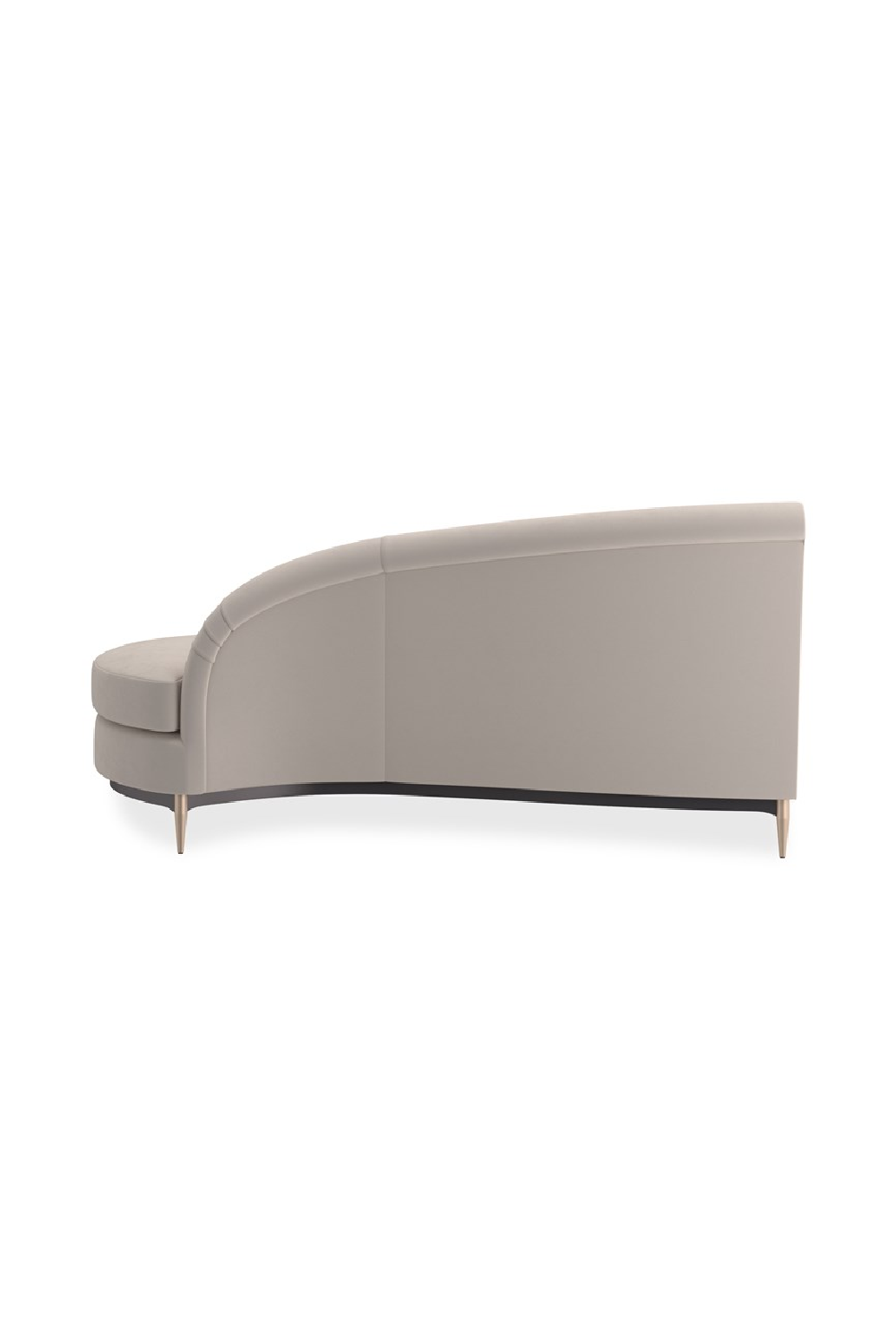 Beige Velvet Sectional Sofa | Caracole Three's Company | Caracole.eu.com