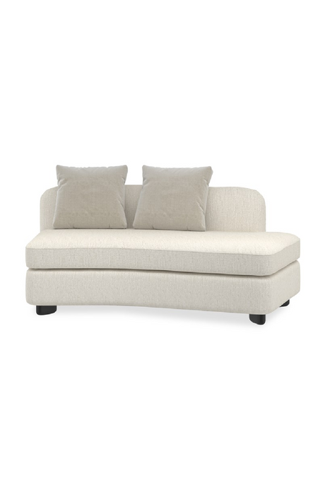 Ivory Linen Sectional Chair | Caracole Lumi | Caracole.eu.com