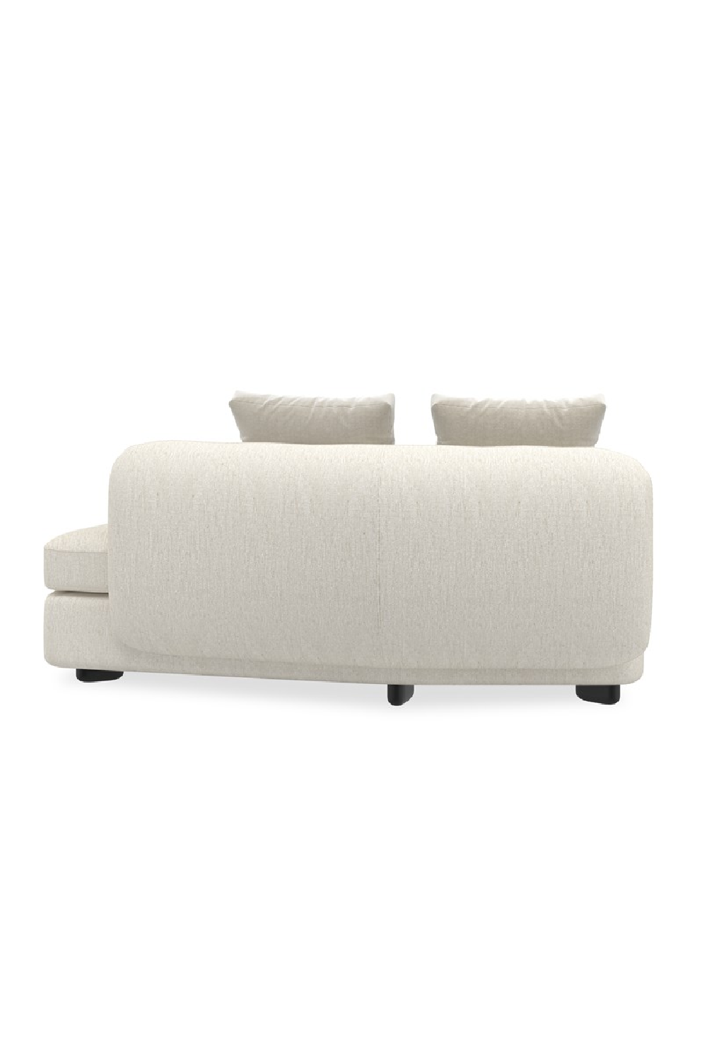 Ivory Linen Sectional Chair | Caracole Lumi | Caracole.eu.com