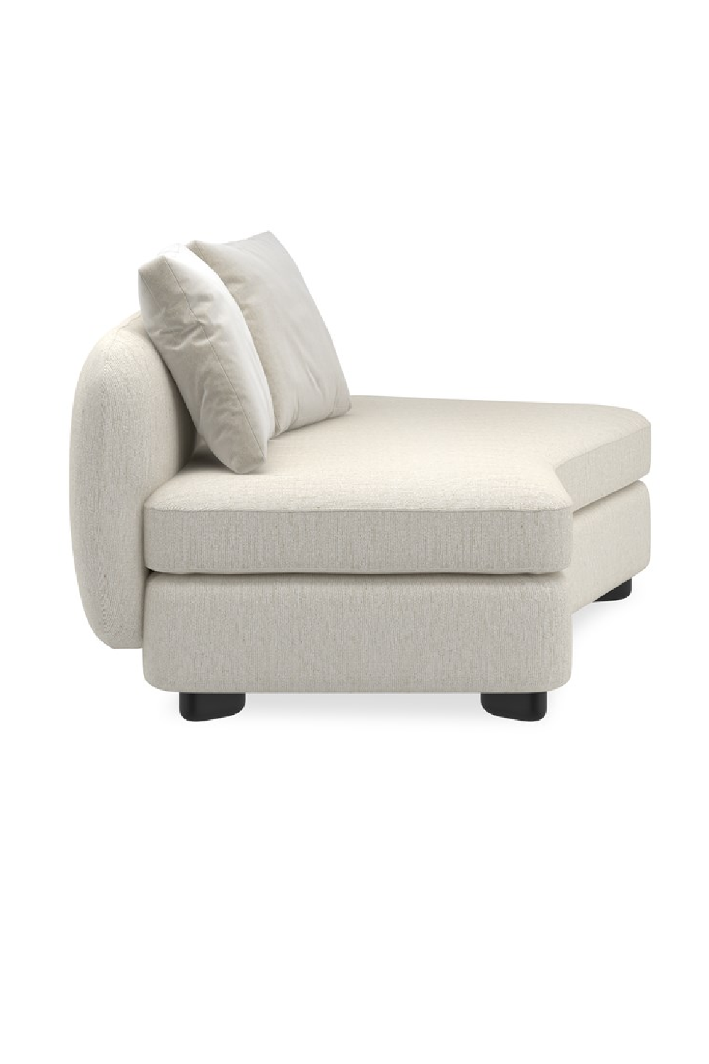 Ivory Linen Sectional Chair | Caracole Lumi | Caracole.eu.com