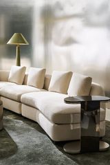 Ivory Linen Sectional Chair | Caracole Lumi | Caracole.eu.com