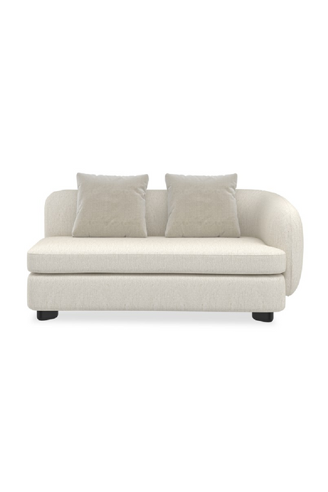 Ivory Linen Sectional Chair | Caracole Lumi | Caracole.eu.com