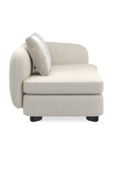 Ivory Linen Sectional Chair | Caracole Lumi | Caracole.eu.com