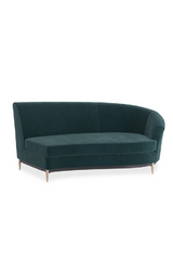 Green Velvet Sectional Sofa | Caracole Three's Company | Caracole.eu.com