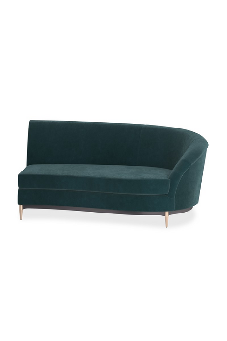 Green Velvet Sectional Sofa | Caracole Three's Company | Caracole.eu.com
