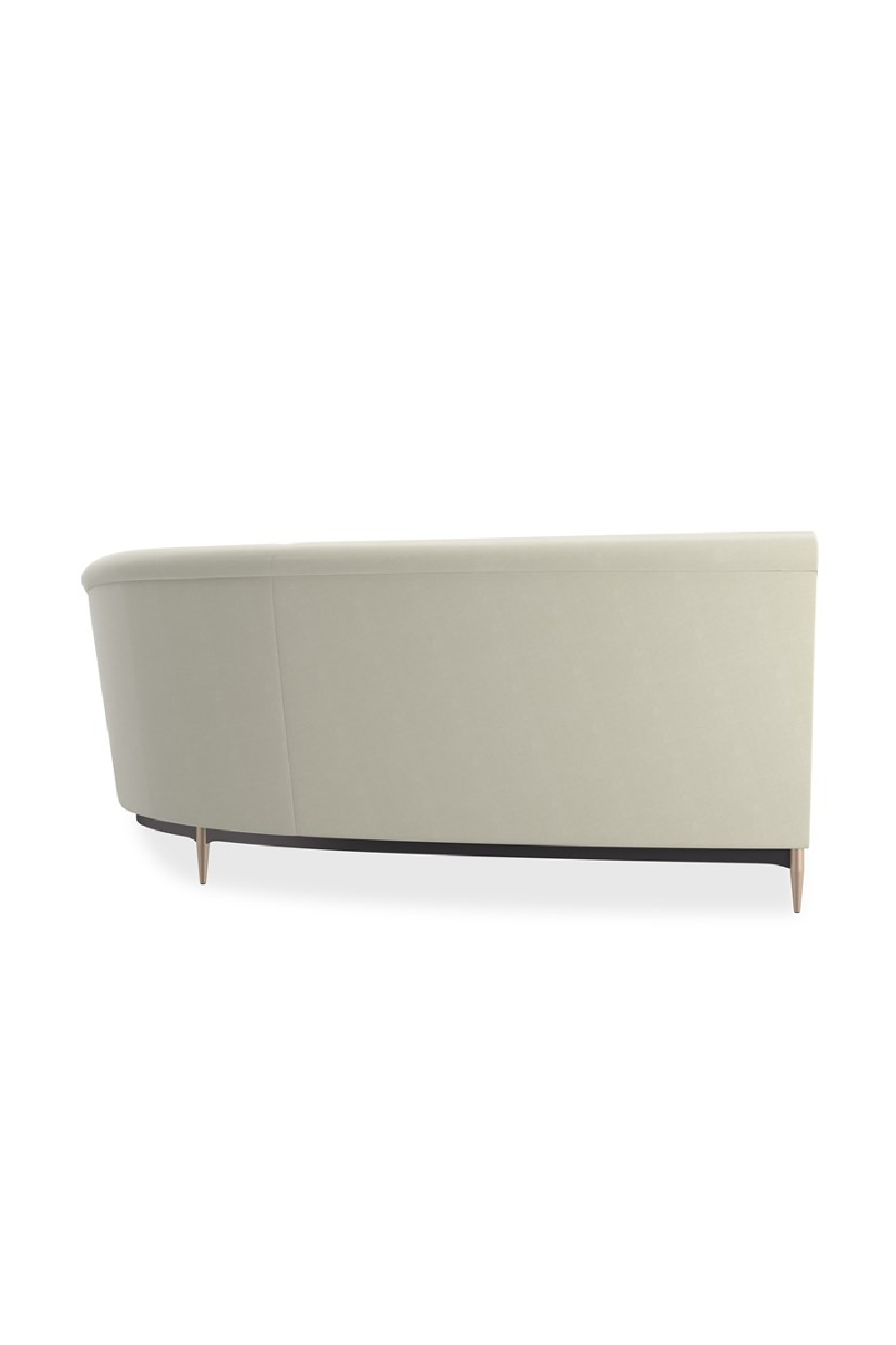 White Velvet Sectional Sofa | Caracole Three's Company | Caracole.eu.com