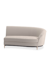 Beige Velvet Sectional Sofa | Caracole Three's Company | Caracole.eu.com