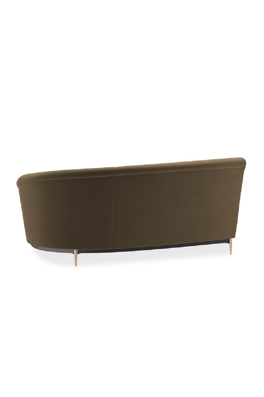 Brown Velvet Sectional Sofa | Caracole Three's Company | Caracole.eu.com
