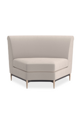 Beige Velvet Sectional Sofa | Caracole Three's Company | Caracole.eu.com