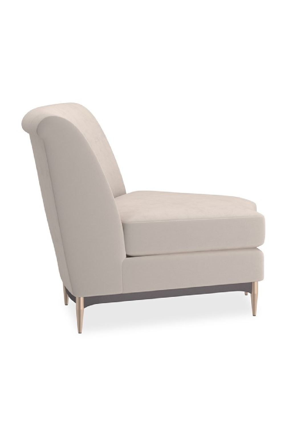 Beige Velvet Sectional Sofa | Caracole Three's Company | Caracole.eu.com