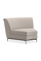 Beige Velvet Sectional Sofa | Caracole Three's Company | Caracole.eu.com