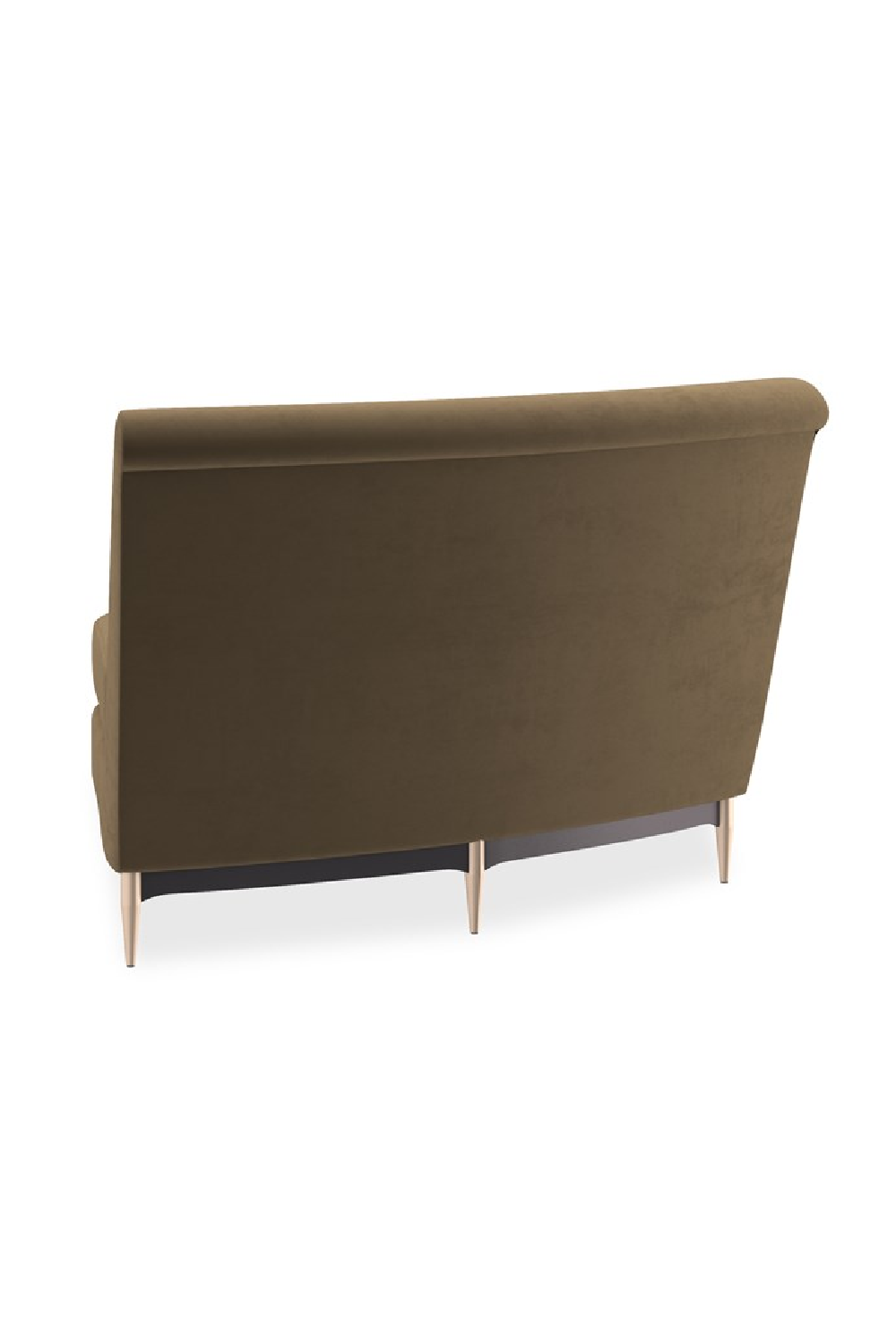 Brown Velvet Sectional Sofa | Caracole Three's Company | Caracole.eu.com