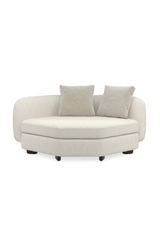 Ivory Linen Sectional Chair | Caracole Lumi | Caracole.eu.com