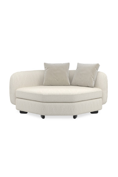 Ivory Linen Sectional Chair | Caracole Lumi | Caracole.eu.com