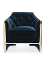 Blue Velvet Lounge Chair | Caracole The Cat's Meow | Caracole.eu.com