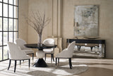 White Chenille Dining Chair | Caracole Nuage