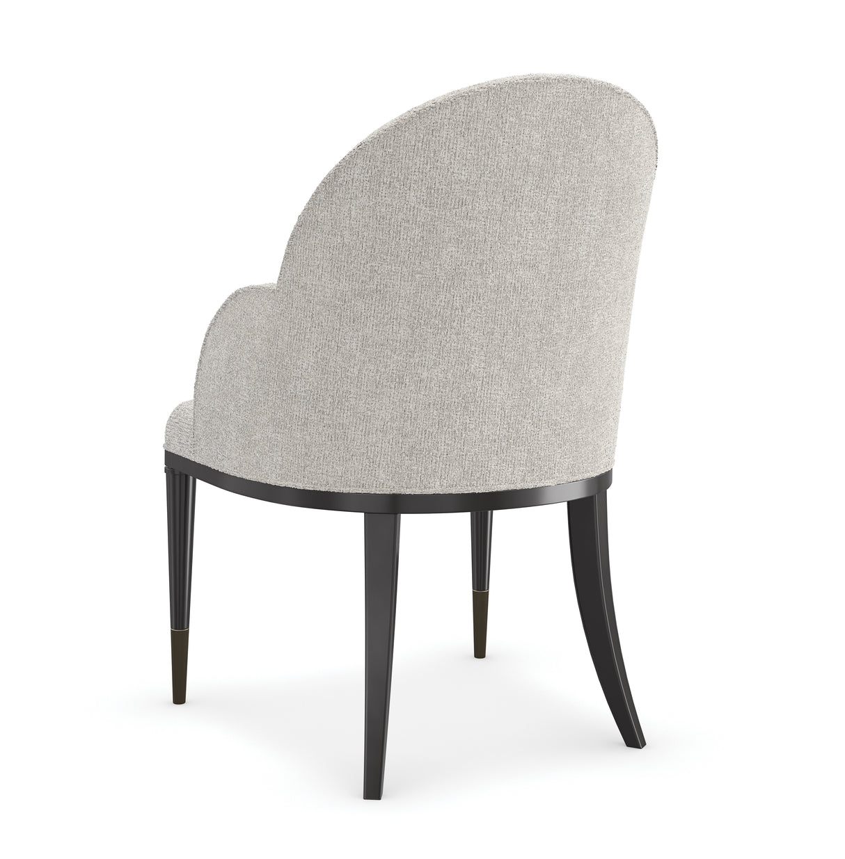 White Chenille Dining Chair | Caracole Nuage