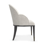 White Chenille Dining Chair | Caracole Nuage