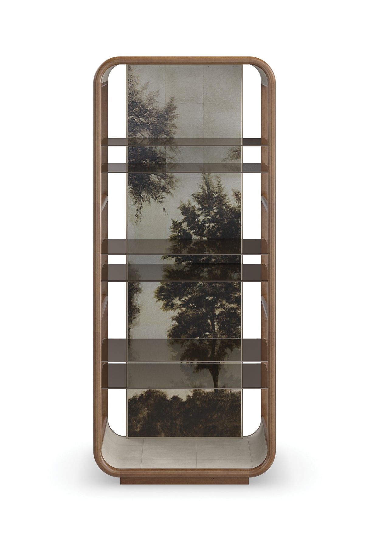 Gold Wooden Framed Bookcase | Caracole Fairmont