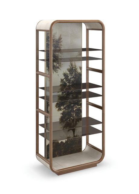 Gold Wooden Framed Bookcase | Caracole Fairmont