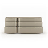 Silver Gloss 6-Drawer Dresser | Caracole Oblique