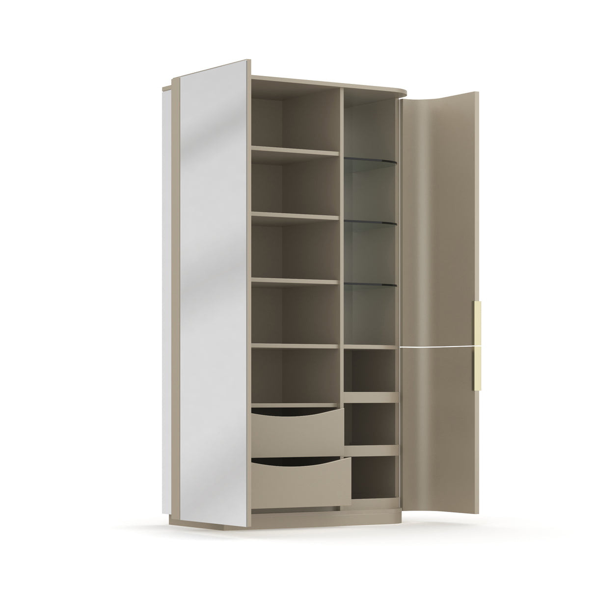 Silver Gloss Armoire | Caracole Oblique