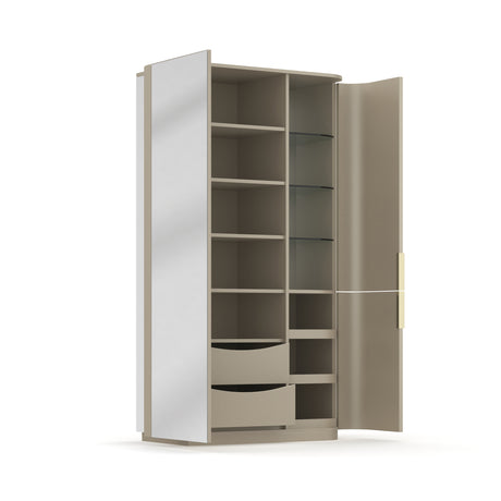 Silver Gloss Armoire | Caracole Oblique