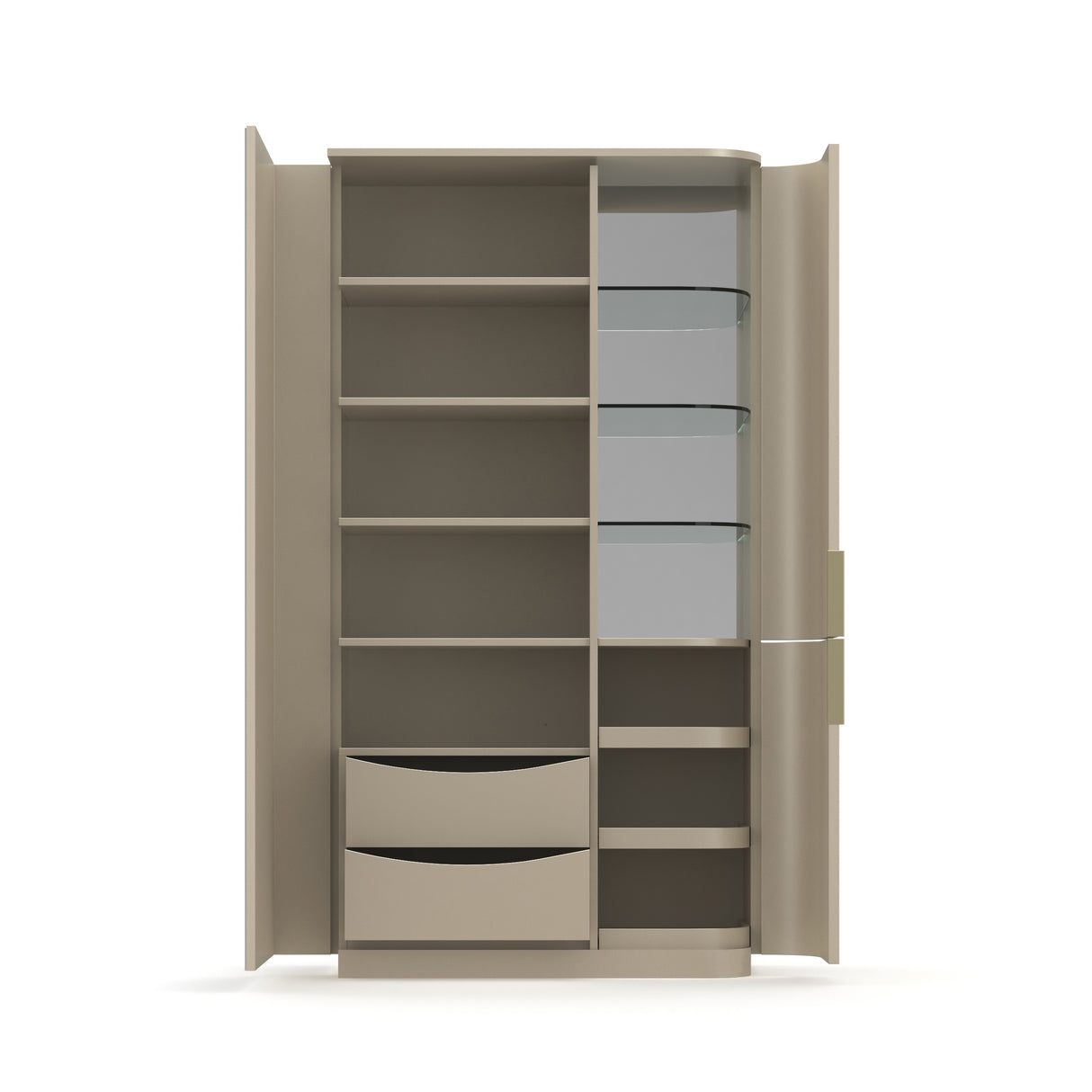 Silver Gloss Armoire | Caracole Oblique